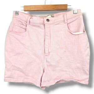 Denim Republic High Waist‎ Mom Shorts Vintage Pink Cotton Blend Size 13/14